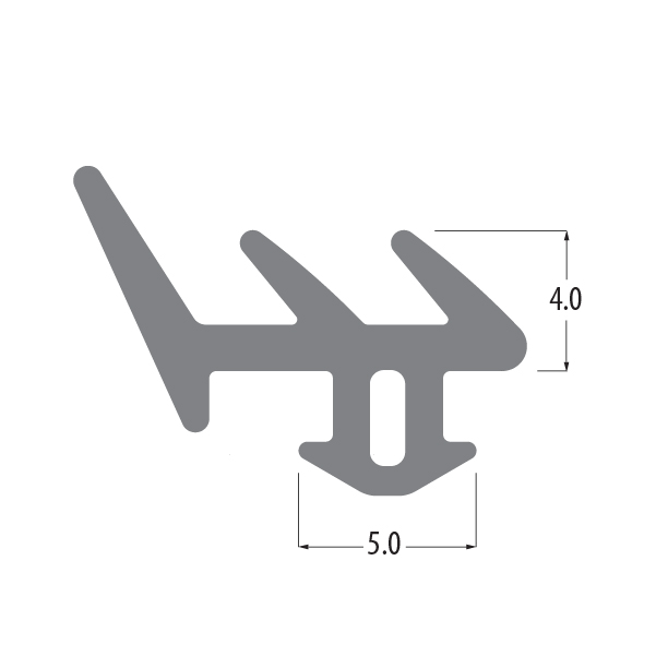 R9219 E gasket profile drawing with sizes in mm