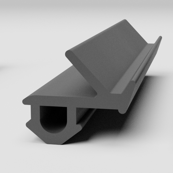 Flipper gasket shown end-on