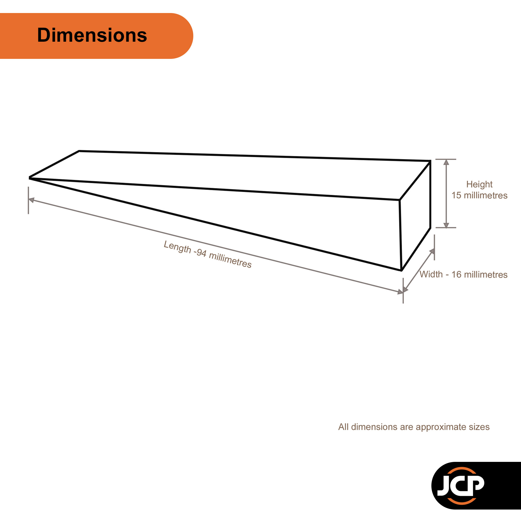 JCP 48 Hardwood Wooden Wedges Fence Panel Packers Glazing Shim JCP