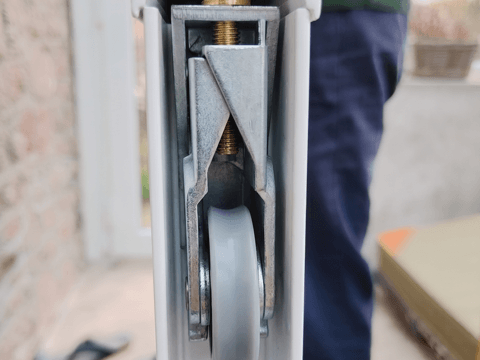 Customer photo of a worn uPVC door lock mechanism
